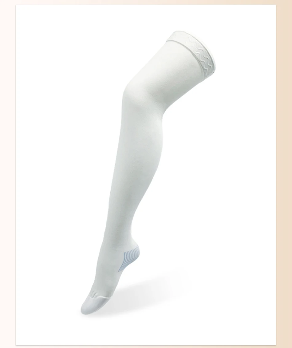13-18 mmHg medizinische Kompressionsstrümpfe, antithrombotisch, für Damen und Herren, Krankenschwestern, hochelastisch, mit Silikon-Anti-Rutsch-Beschichtung, zur postoperativen Gesundheitspflege. – Detail 6