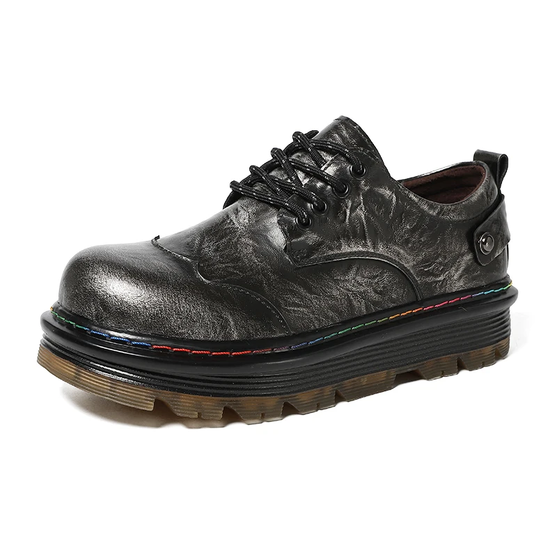 Fashion Breathable Flat Driving Shoes Outdoor Non-slip Man Loafers Mens Shoes Genuine Leather Unisex Casual Shoes Men's Shoes