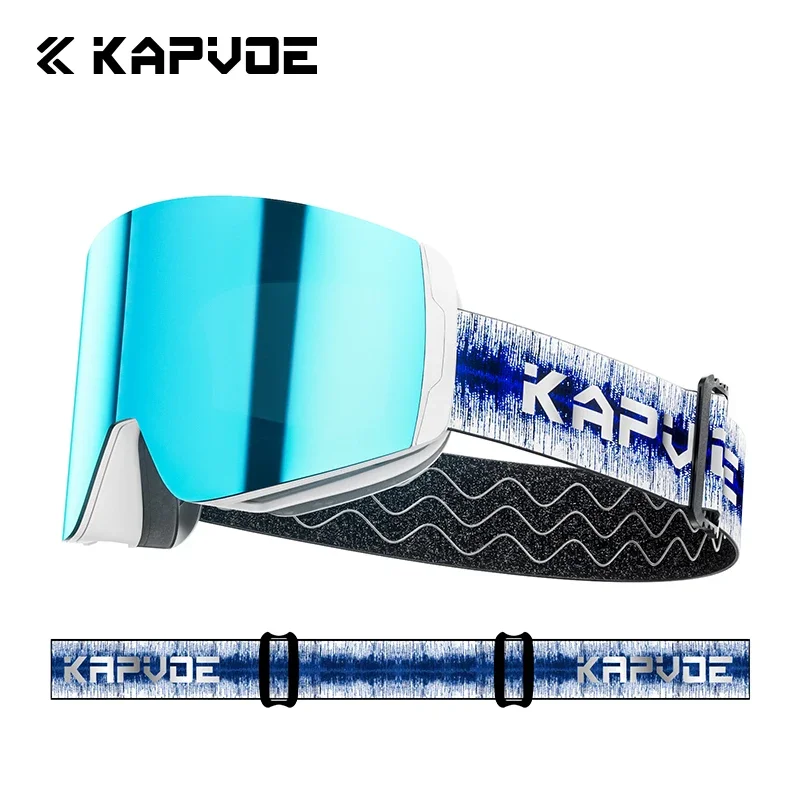 Kapvoe Sneeuwbril Ski Snowboarden Skiën Zonnebril voor Vrouwen Mannen Anti-Fog Lens UV400 Meekleurende Bril Motorfiets Bril