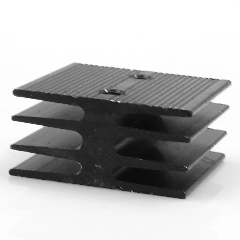 2 Pcs Black 35A Radiator Of Bridge Rectifier 35x35x17mm Aluminium Heat Sinks For KBPC 1010 KBPC1510 KBPC2010 KBPC2510 KBPC3510