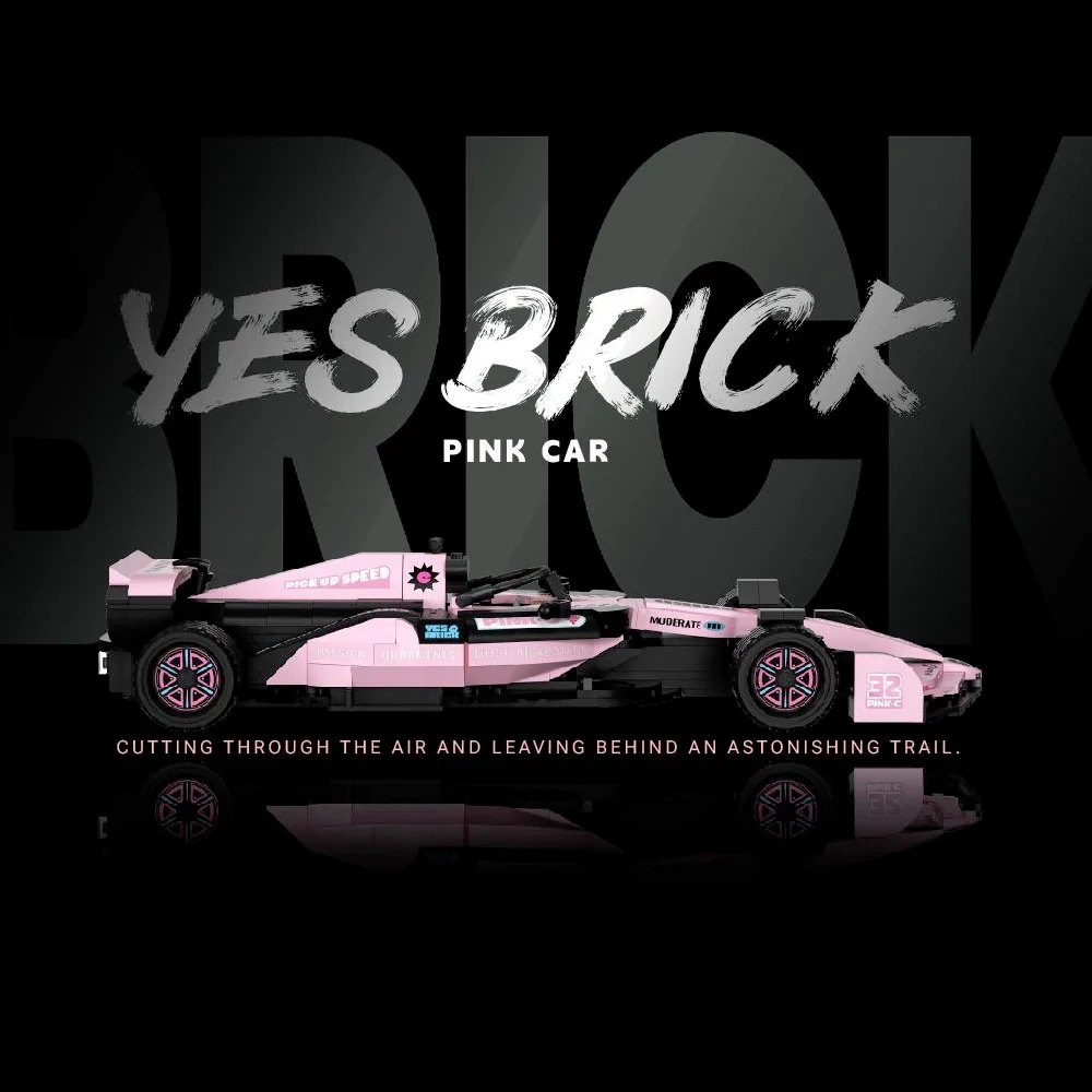 921 Uds. Adornos de carreras, bloques de construcción, juguetes de rompecabezas para niños, tendencias tecnológicas, juguetes de ensamblaje de rompecabezas, regalos modelo ﻿