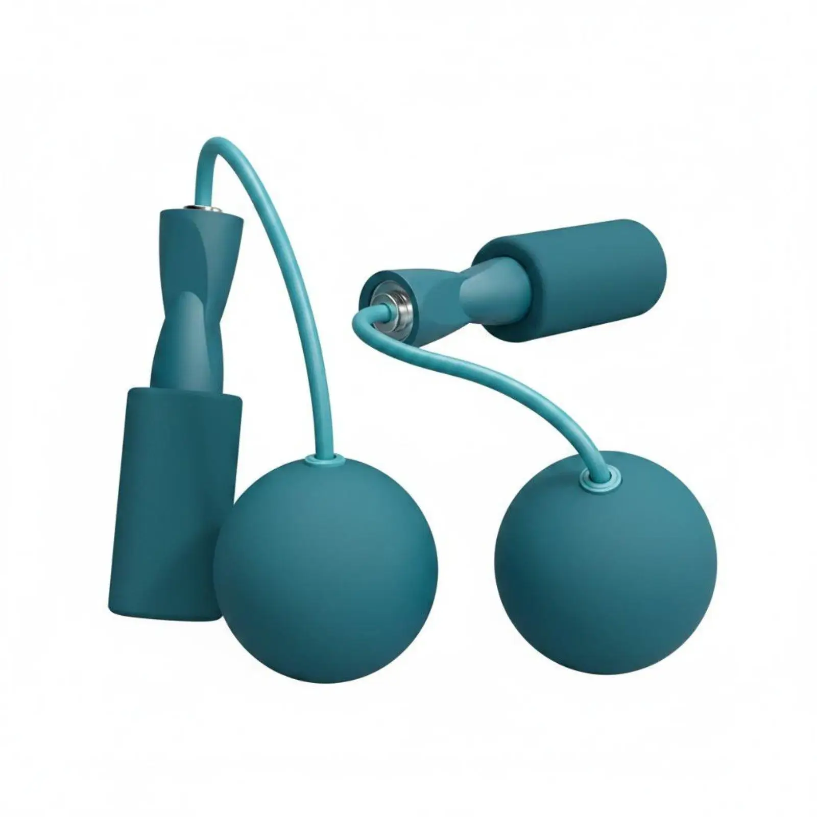 Indoor Friendly Weighted Jump Rope Cordless System Comfy Foam Grip Smooth Rotation Adjustable Training Rope for Fitness