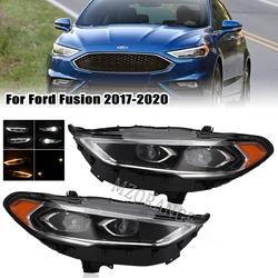 Car Headlight for Ford Fusion 2017 2018 2019 2020 LED DRL Projector Headlamp HID led Daytime Running light turn signal light