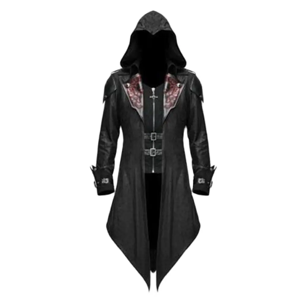 

2024 New Medieval Game s Cosplay Costume Streetwear Hooded Jacket Outwear Halloween Party Clothing