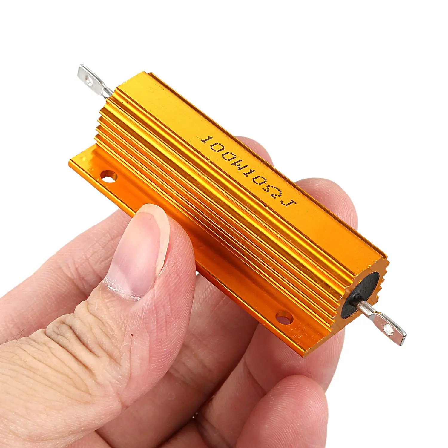 

2 шт. Силовой резистор с золотой алюминиевой оболочкой, сопротивление 100 Вт, 4 Ом 4R и 10 Ом 10R-AT64