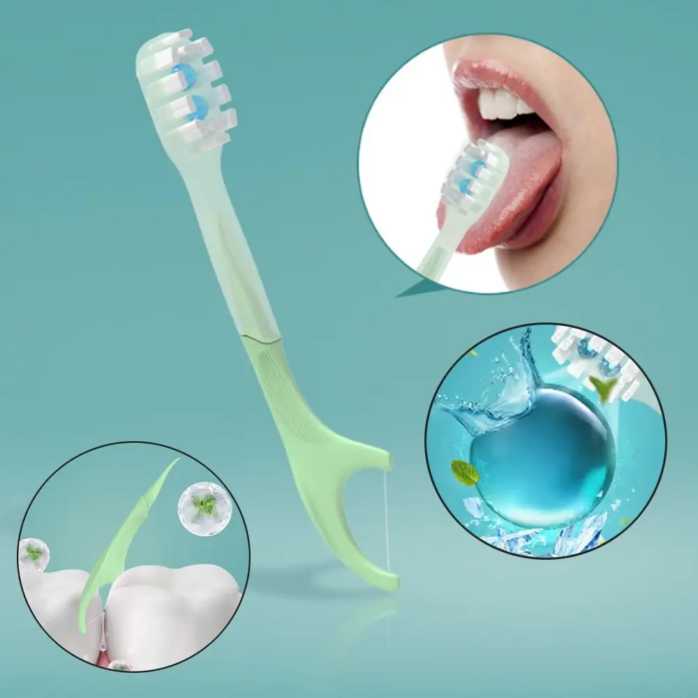 with Freshening Bead Mini Travel Toothbrush Oral Hygiene Care Disposable Prepasted Toothbrush Travel Portable