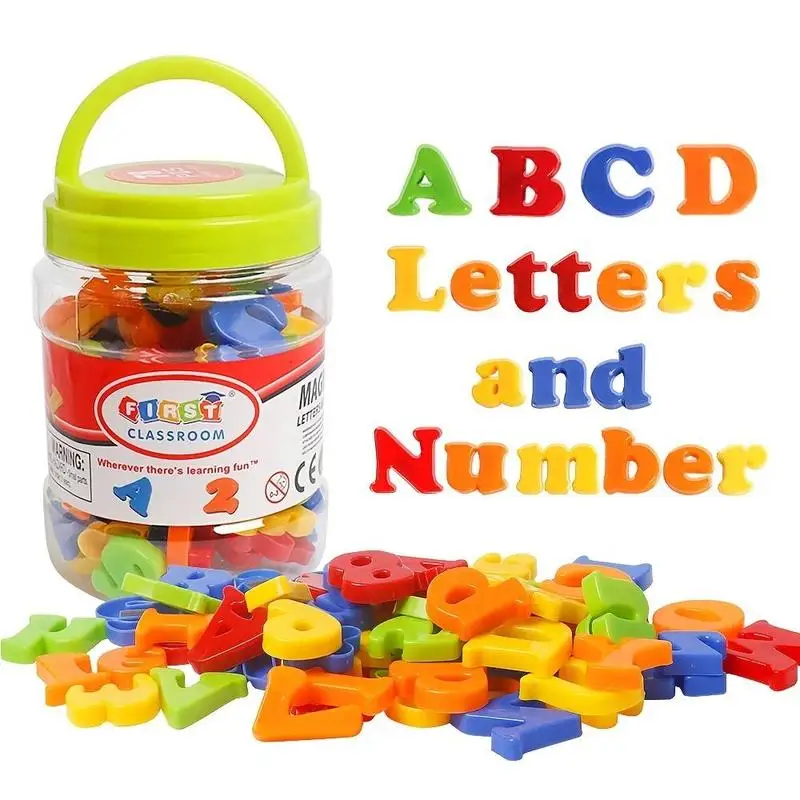 Letter & Number Toy for Boys & Girls, 78pcs Colorful Alphabet Magnets for Toddlers, Fridge Magnets, Educational Learning Toy for
