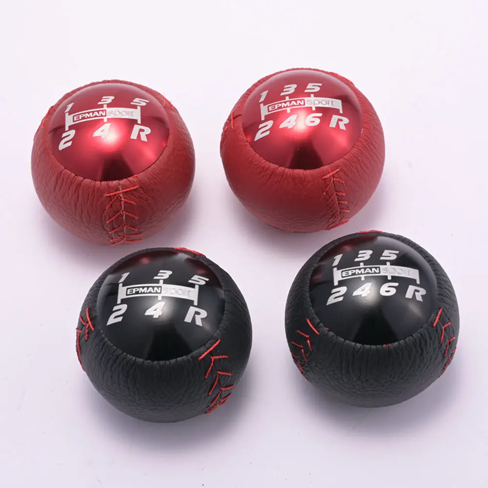 EPMAN JDM Style Leather Car Gear Shift Knob M10x1.5 for Honda CRZ