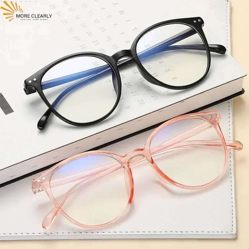 Anti Blue Light Myopia Glasses Square Computer Games Glasses New Men Women Portable High Definition Eyeglasses Outdoor 1pcs