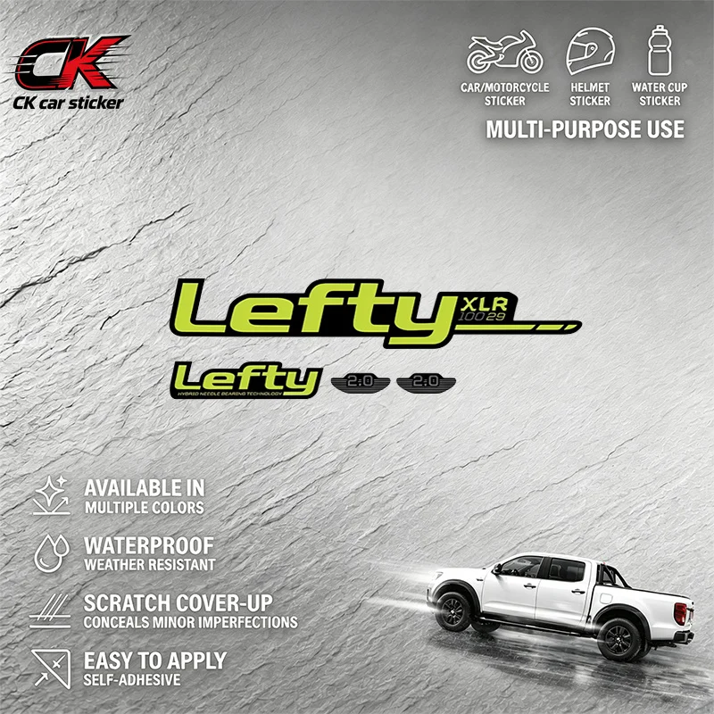 Material Adesivo Refletivo Impermeável para Cobrir Arranhões Lefty XLR para Decoração de Capacetes de Moto e Carro