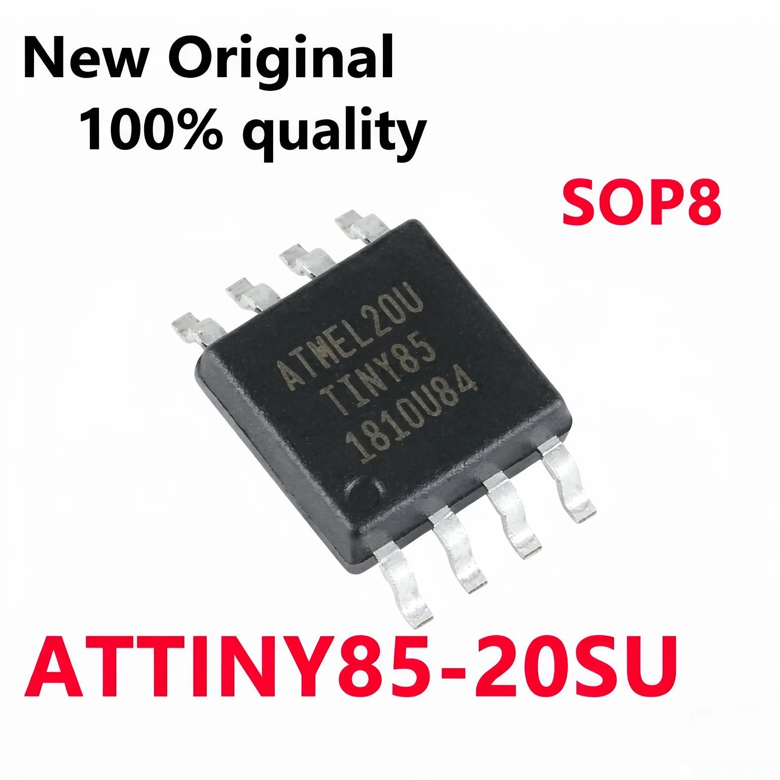 2-10/PCS New ATTINY85-20SU ATMEL20U TINY85 SOP8 Original 8KB 20MHz 8-bit microcontroller chip In Stock