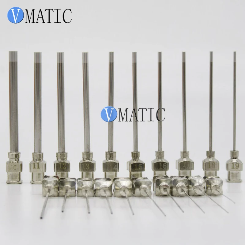 Free Shipping 12Pcs High Precision All Metal Tips Tube Length 75Mm Stainless Steel Needles