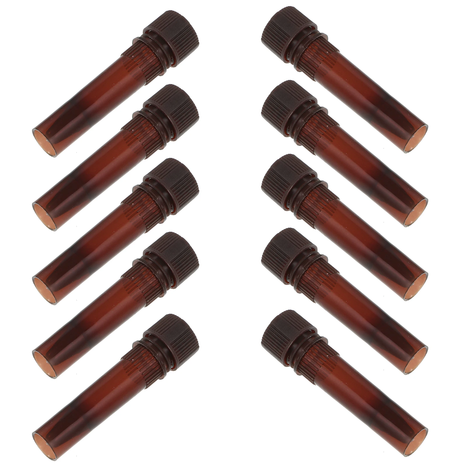 

20pcs Cryovial 1.5ML Brown Tubes Sturdy Lightweight Compact Lightproof Freezing Storage Test Vials Sampling Plastic Scientific