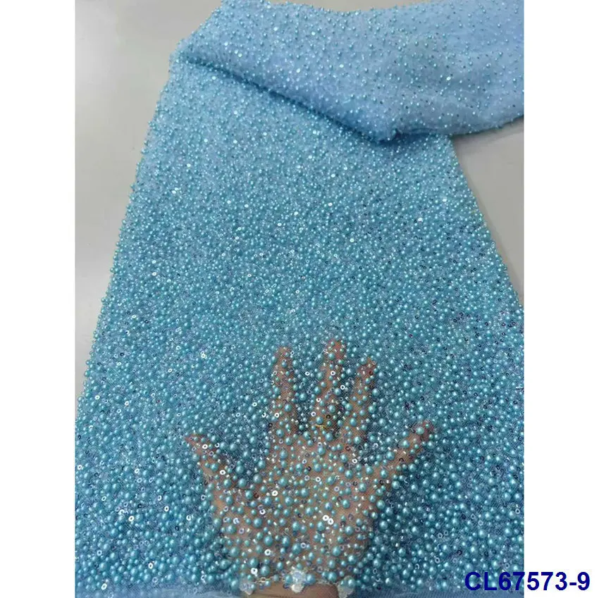 

Latest Design Luxury Bridal Sequins Lace Fabric French Dress Sequins Bubble Sequins Wedding Dress Lace Fabric