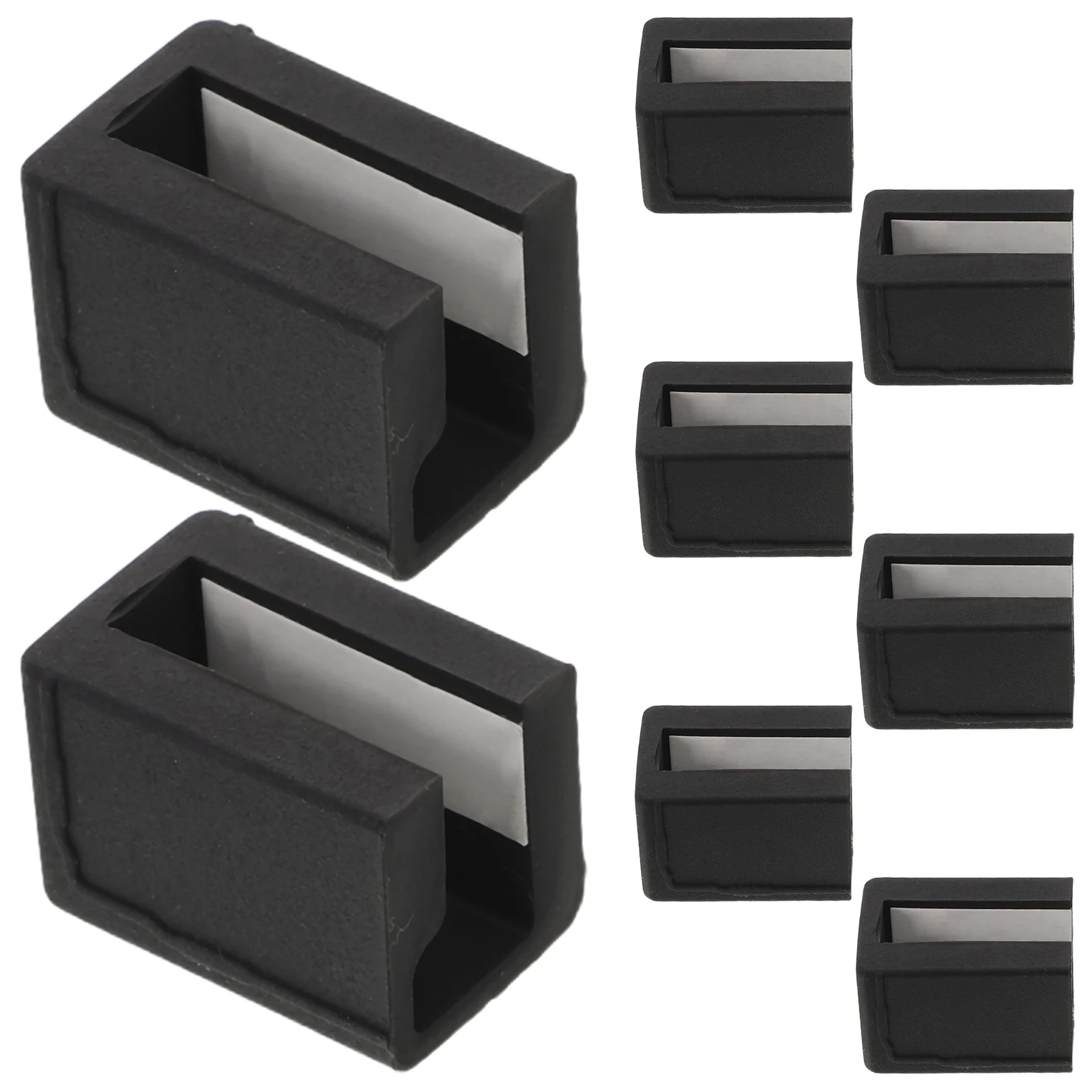 

8Pcs Silicone Cabinet Handle Covers Black Proof Corner Guards Drawer Edge Protectors Furniture Edge Protector for Home