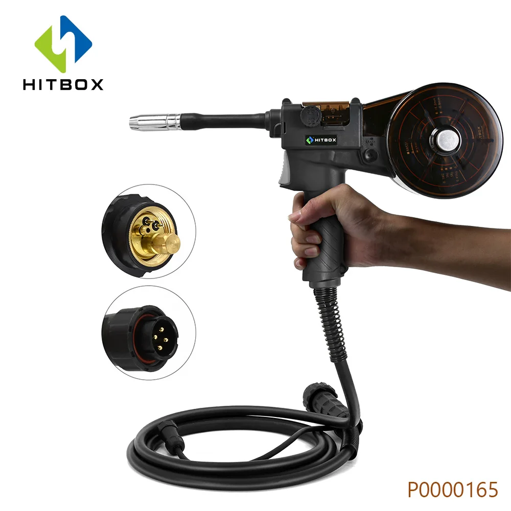 Hitbox 3M MIG Welding Gun 4 Pins Plug European Connector Household Handheld Tools Wire drawing Welding Guns