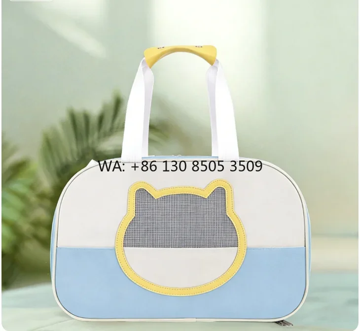 

Outdoor Portable Pet Cat Carrier Breathable Oxford Cloth Dog Travel Cage Bag Foldable Single Shoulder Crossbody Pet Cat Backpack