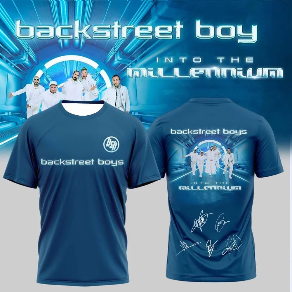 2026 Neues Backstreet Boys Millennium Tour Retro T-Shirt – Y2K Unisex Kurzarm-Trendtop (Erwachsenen-/Kindergrößen) Familien-Set – Detail 8