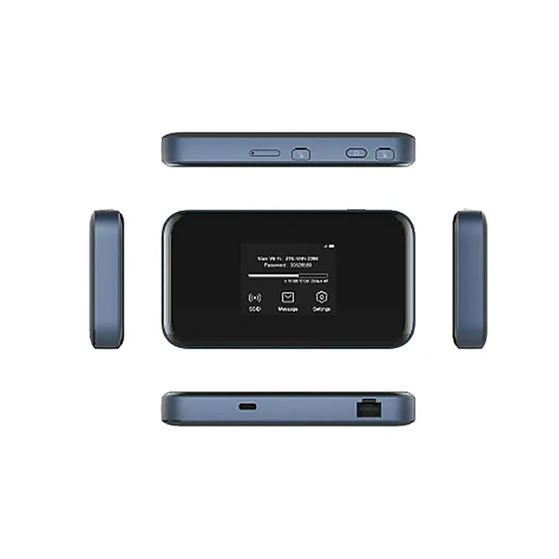 ZTE MU5002 Tragbarer WiFi 5G Router WIFI 6 1800 Mbit/s Typ-C LTE CAT22 Mobiler Hotspot mit SIM-Kartensteckplatz