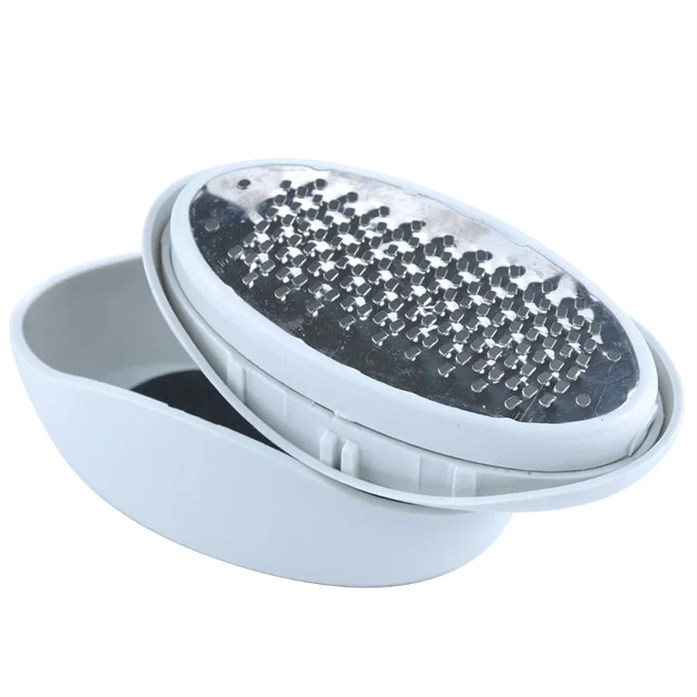 1pcs Pedicure Foot Care Tool Foot File Exfoliating Callus CuticleRemover Home Use Stainless Steel  Massage Care Oval Egg Shape