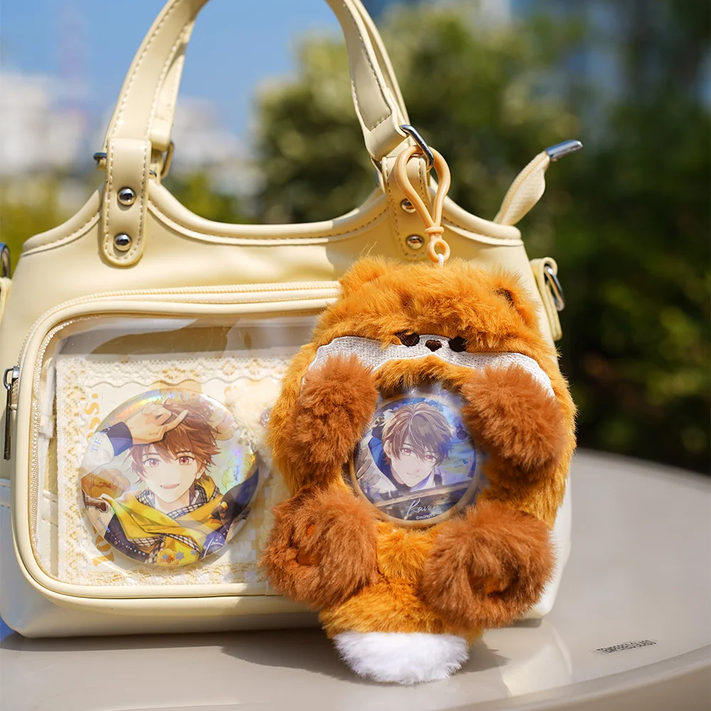 Plush Badge Holder Itabag Badge Protector Storage Cover Anime Display Decorative Pendant For Bag Decoration