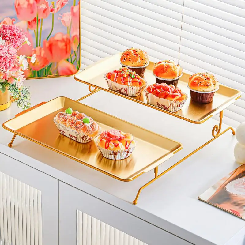 

8pcs Multilayer Stainless Steel Fruit Plate For Household Living Room Porch Key Storage Candy Snack Dessert Dim Sum Rack