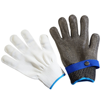 Steel Cut Gloves Cut Resistant Stainless Steel Gloves Working Gloves Metal Mesh Anti Cutting Butcher Kitchen Work Gloves