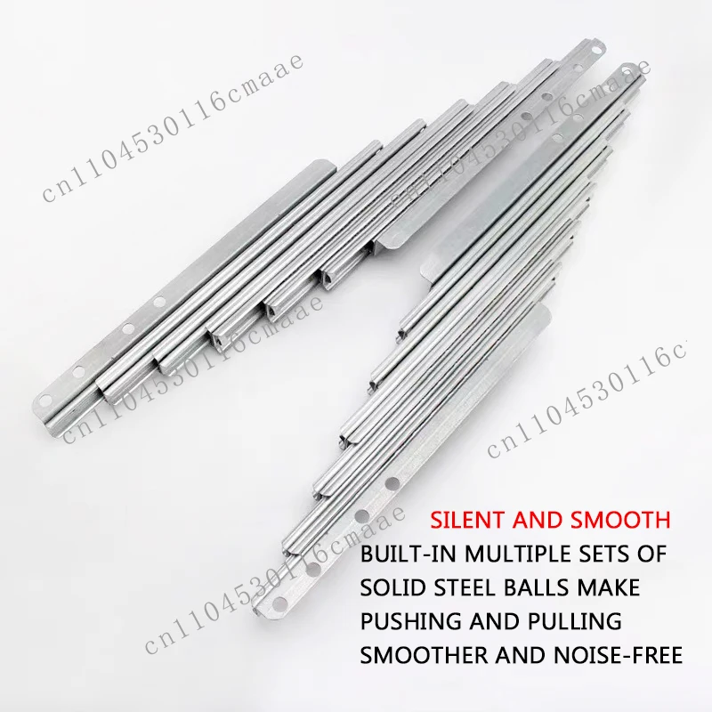 NEW  Invisible Dining Table Telescopic Guide Rail Multifunctional Aluminum Alloy Folding Bar Extension Slide Rail