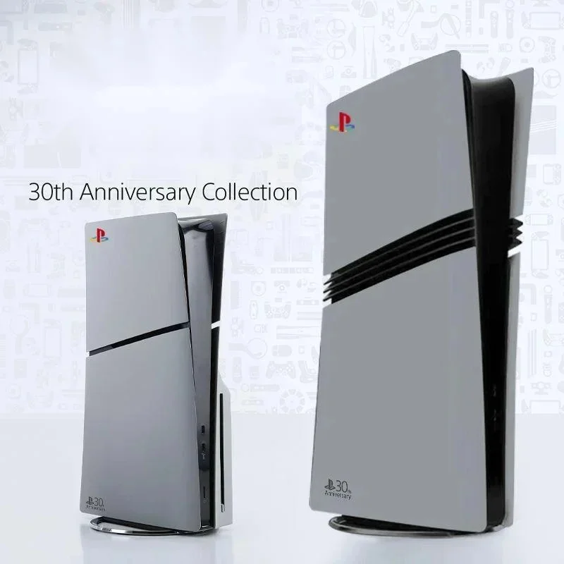 PS5 Pro 30th Anniversary Case Grey Frosted Shell Cover Replacement Housing For PS5 Slim Console Skin Accessories Gift Decor