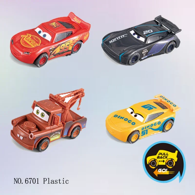 Disney Pixar Cars tout-terrain véhicule à rappel ensemble de jouets alliage foudre McQueen modèle voiture véhicule de jeu cadeau éducatif pour les enfants