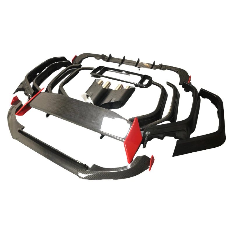 W464 G-class Upgraded G900 Rocket Body Kit. PP Front and Rear Fender Bumpers+dry Carbon Fiber Surround Kit