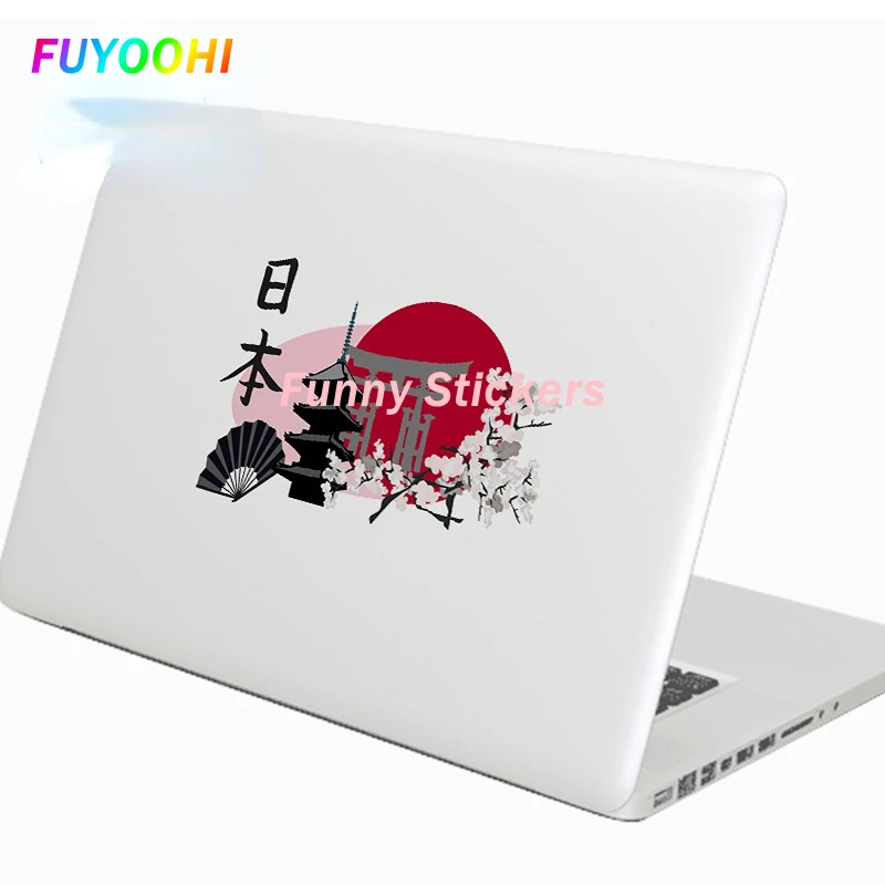 FUYOOHI Play Stickers Japanese Landscape PVC Car Stickers Campervan Decal Motorcycle Vinyl Car Wrap Waterproof Sunscreen Sticker