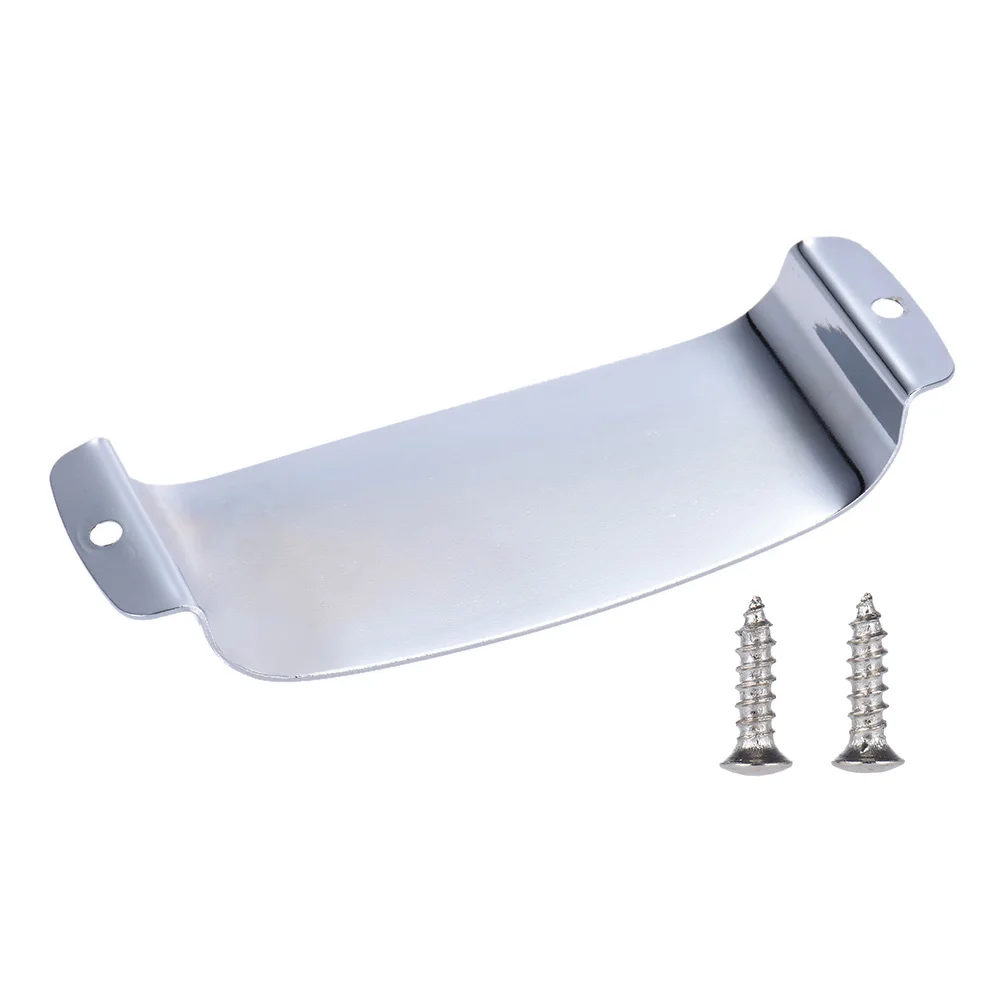 Chrome Plated Steel Pickup Cover Protector for Jazz Bass Electric Bass Guitar Part Replacement Instrument Accessory Repair Tool