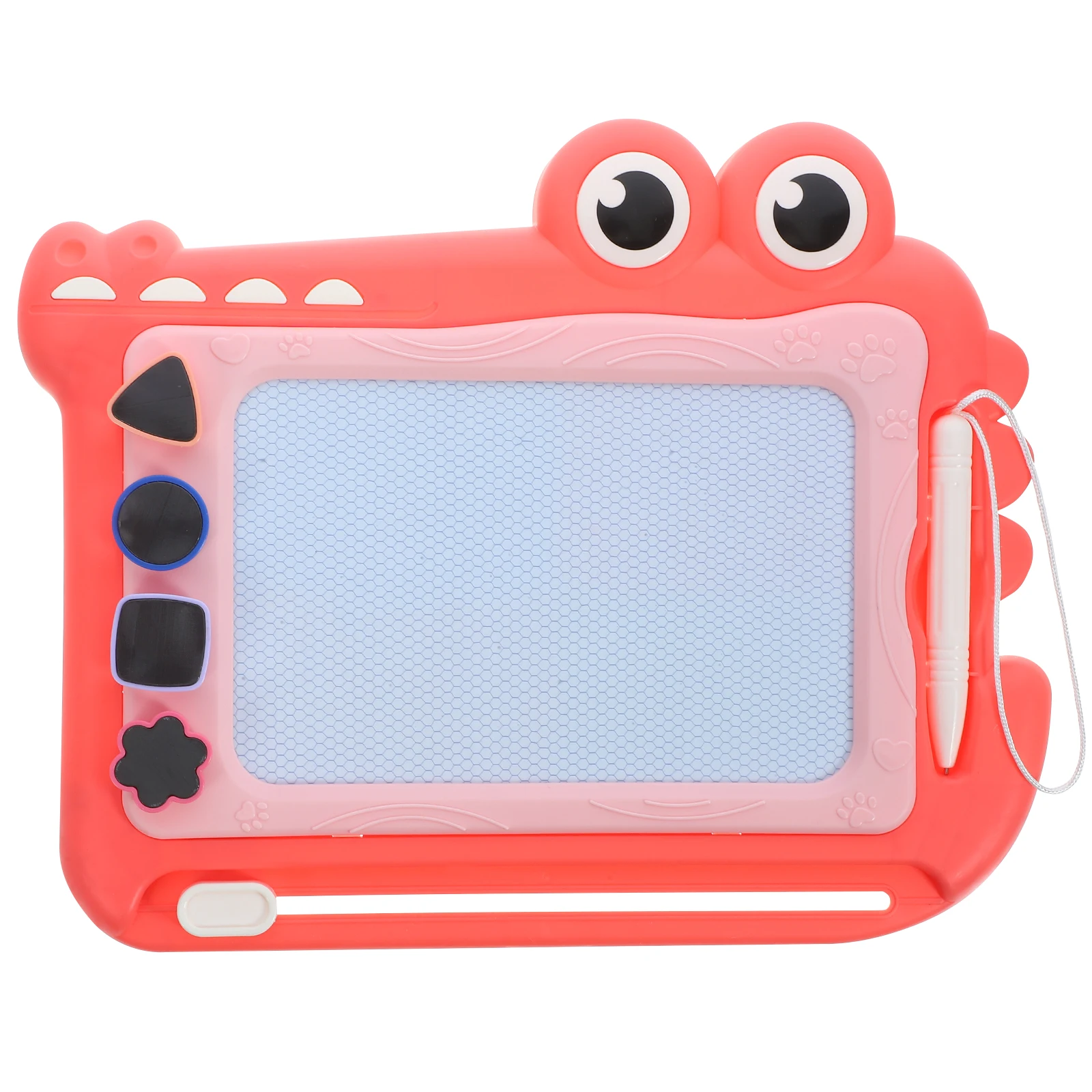

1 set Magnetic Drawing Board Kids Writing Doodle Erasable Toys Green Color Reusable Plastic Travel Toddlers 1-3 Years Old