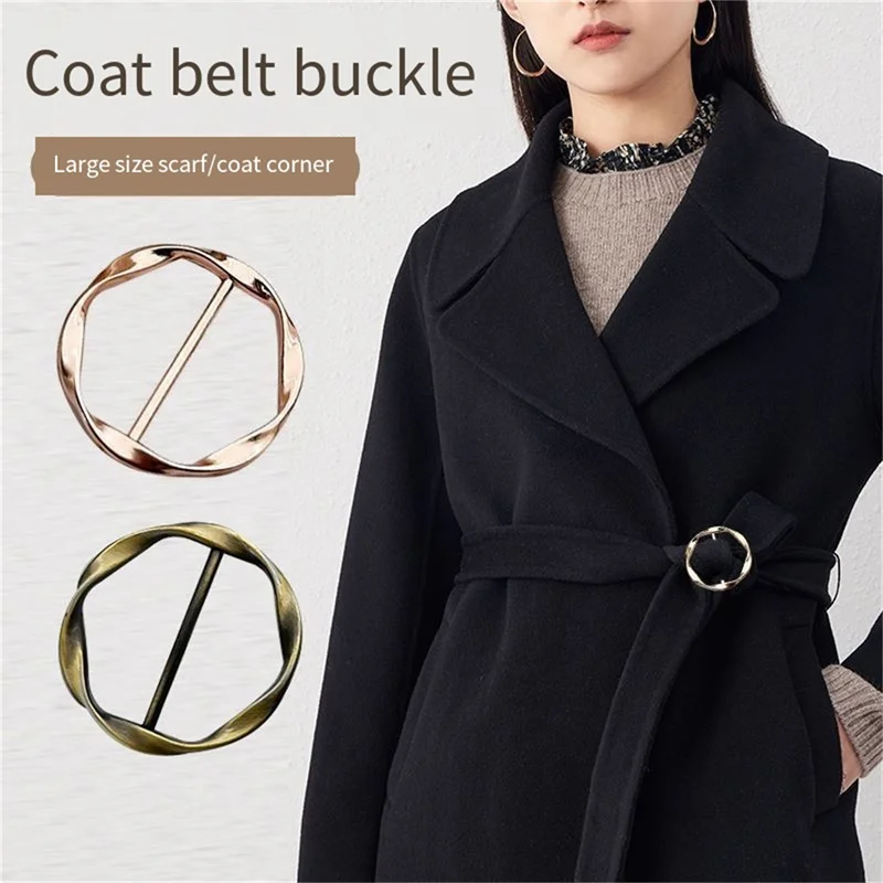 Simple Scarf Ring Buckle Fashion Metal Buckle Corner Knot Adjustable Buckle Women\'s Scarf Buckle Belt Buckle Clothing Decoration