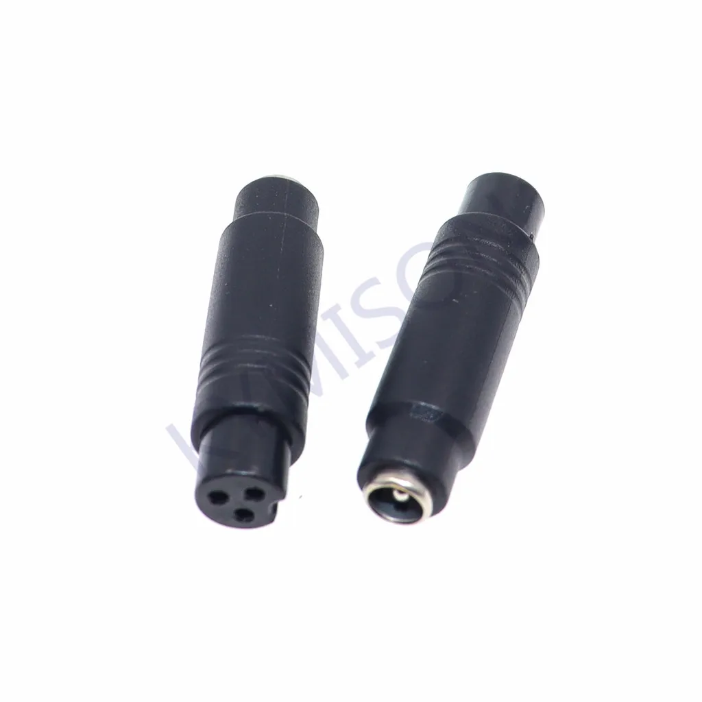 1Pcs M12 Female 3Pin Aviation Head Plug to DC 5.5*2.1mm Female Jack Plug Adapter Circular Aviation Connector Socket Plug