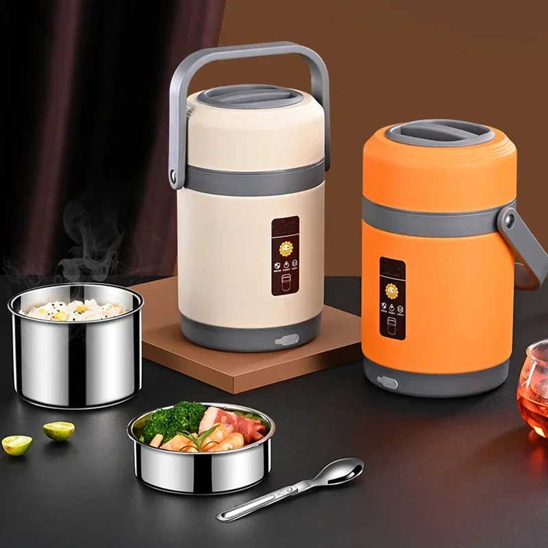 

Multi-layer Insulated Lunch Box Office Workers Double-layer Portable Lunch Box Rice Pail 304 Stainless