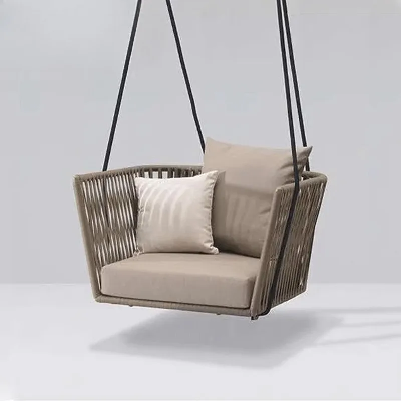 Leisure villa garden, swing chair, hanging basket outdoor courtyard rattan rocking chair