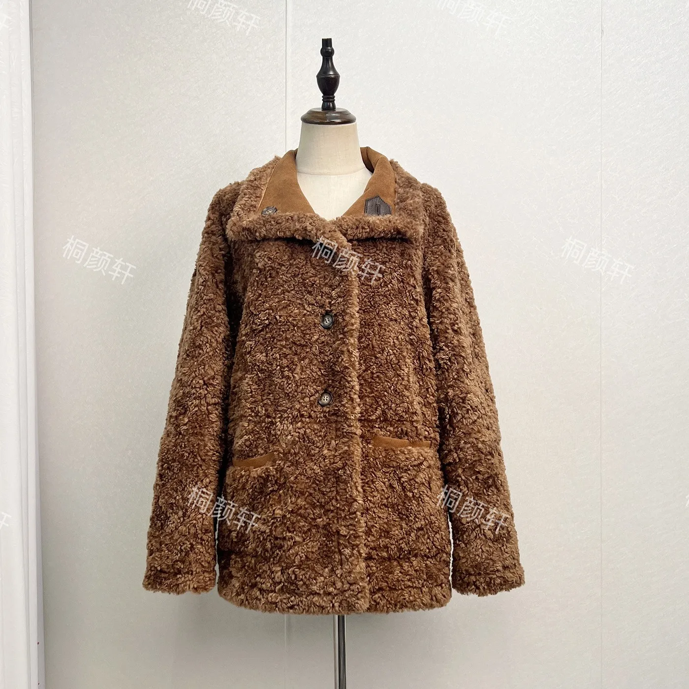 No Hood Regular Sleeve Coat Straight Cut Japanese Korean Casual with Mid Long Length Double Sided Wear Autumn Women Jacket