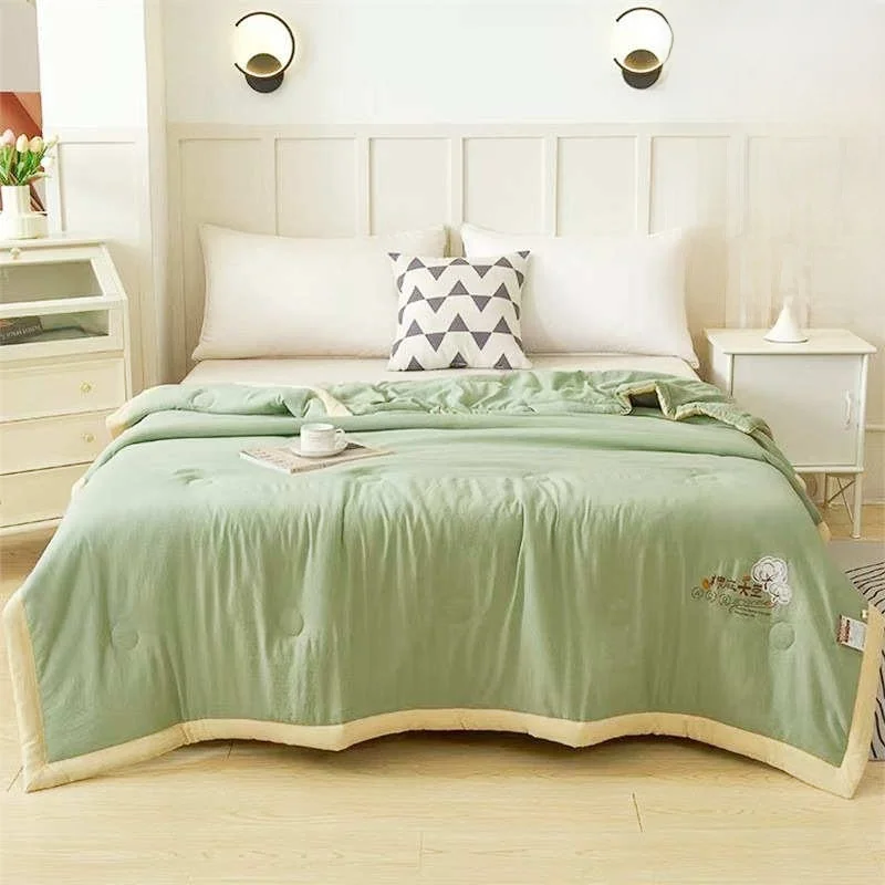 

Легкое летнее одеяло без хлопка, для кондиционированных помещений, машинная стирка, осеннее одеяло, легкий наполнитель из полиэфирного волокна