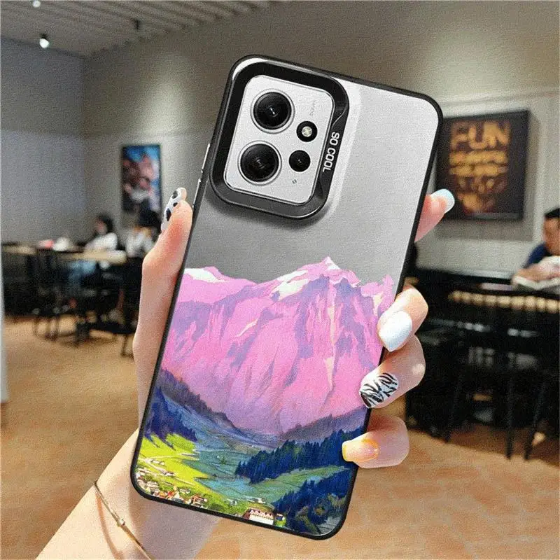 Snow Mountain Case For Xiaoimi Poco X3 NFC X5 5G C50 C51 F4 F3 GT 11 12T 13T Pro Funda Back Phone Cover