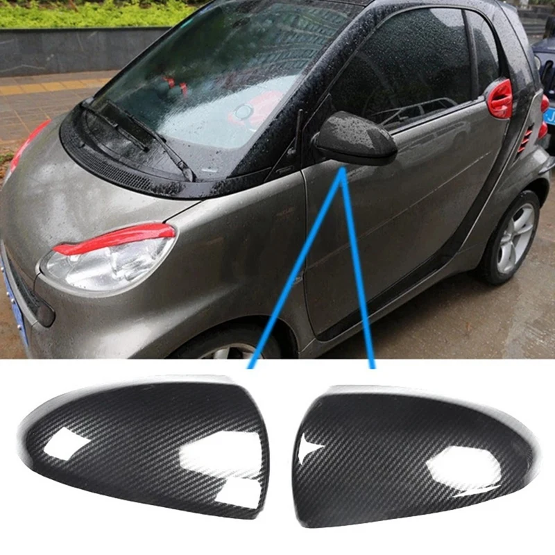 Mirror Cover Side Mirror Housing Mirror Cover Automotive for Mercedes Smart Fortwo 451 2008-2014