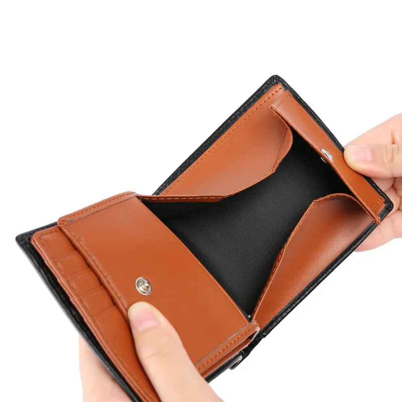 Japanese Short Organ Card Bag Multiple Card Positions RFID Anti Theft Brush Women's Card Clip Men's Card Bag