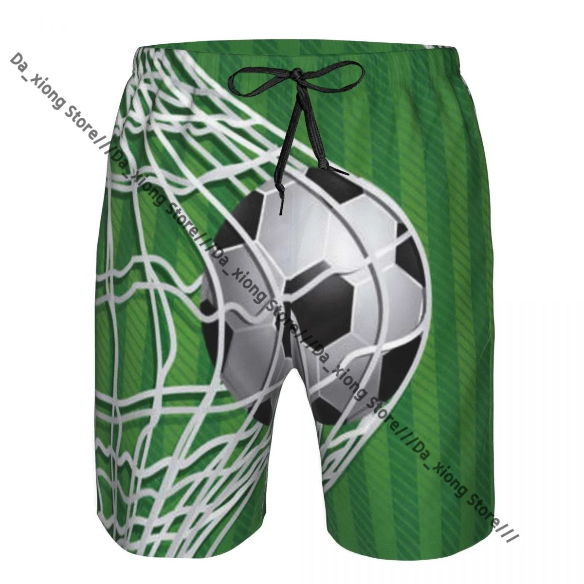 Men Beach Short Quick-drying Swimming Trunk Soccer Design Swimwear Swimsuit Bathing Shorts