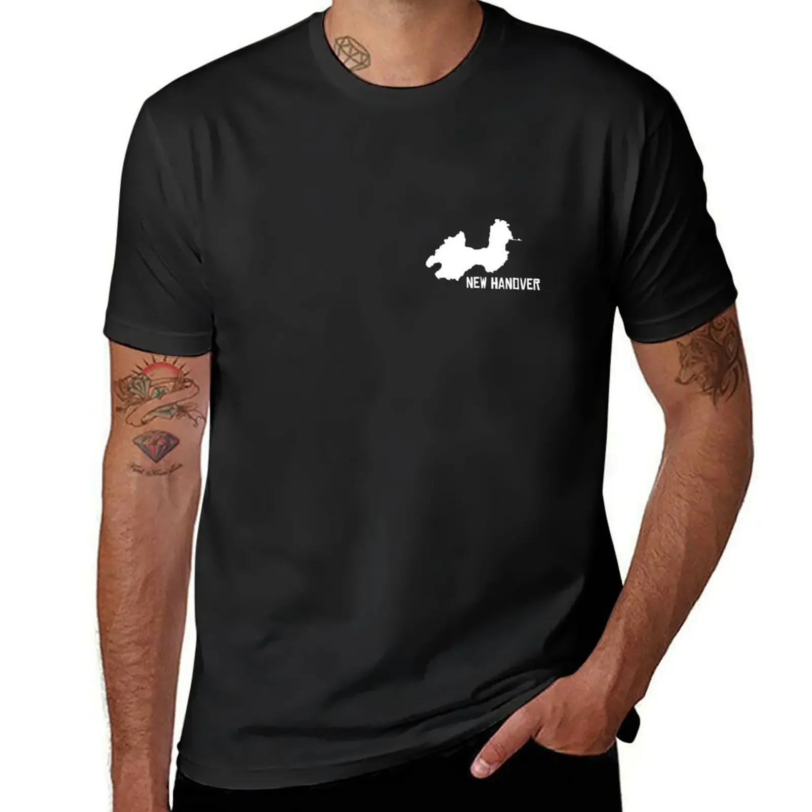 

RDR2 - New Hanover (white) T-Shirt blue archive graphic t shirts Men's t-shirts