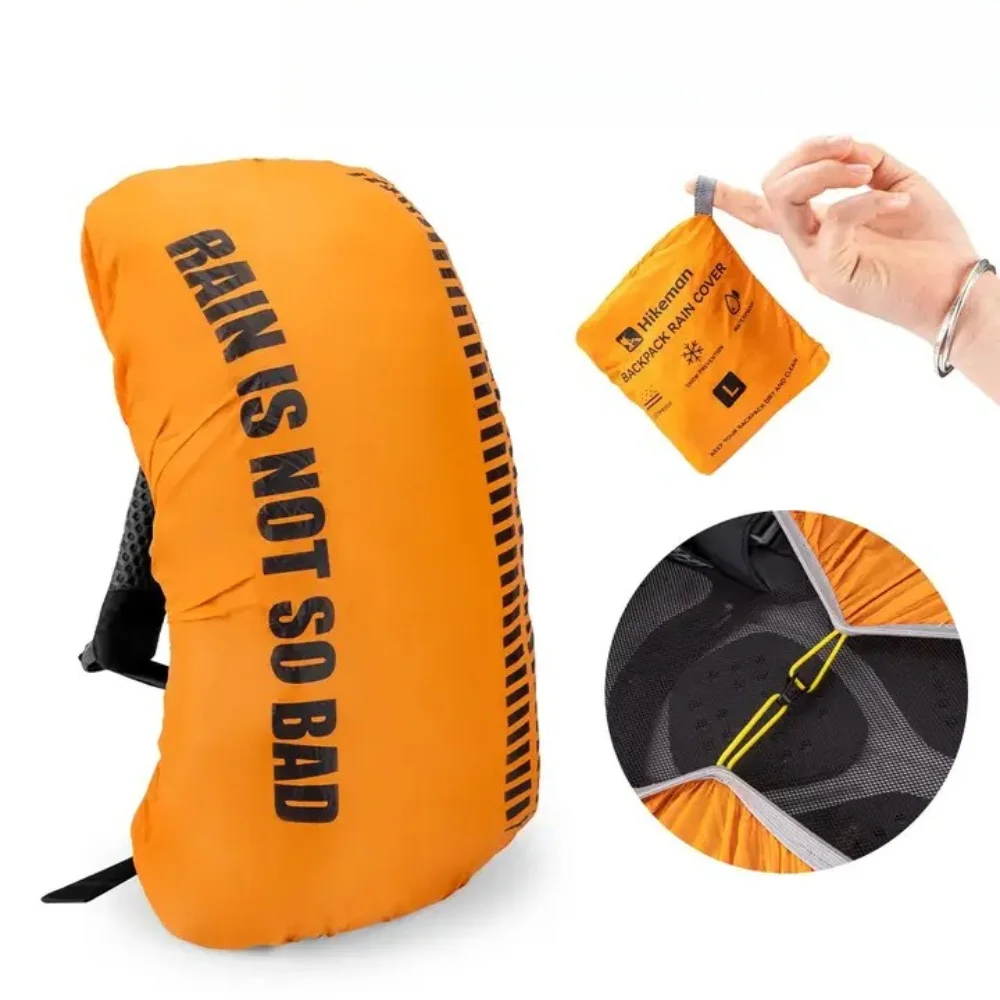 Cycling Gear In Rain - アウトドアバックパックレインカバー防水防塵ナイロンリップストップパッカブル巾着バッグカバーハイキングキャンプサイクリング旅行用品