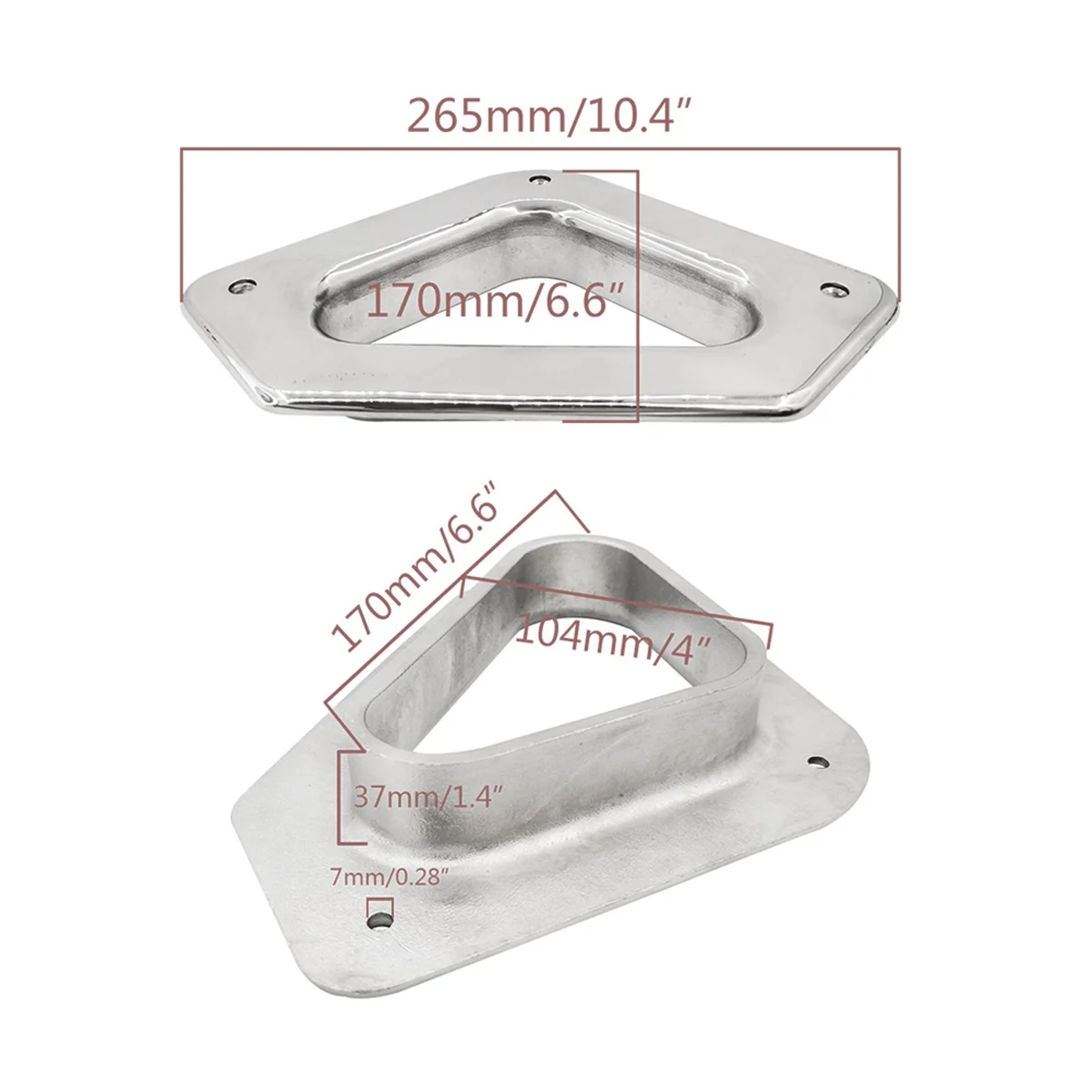 Triangular Ship Fairlead,Stainless Steel Ship Mooring Hole High Strength Hawse Fairlead Boat Hardware Assembly Parts