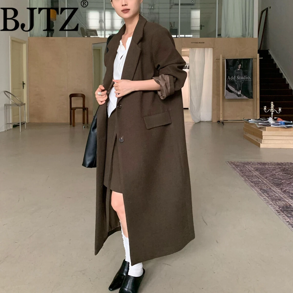 

BJTZ Women’s Thickened Cotton Blazer Coat Autumn Winter 2025 Fashion Comfy Elegant Minimalist Premium Quality Casual 2