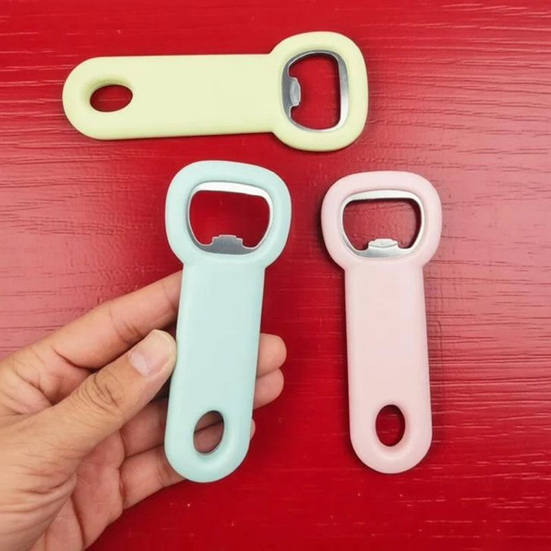 

1Pc Opener Metal Plastic Universal Canned Can Opener Non-Slip Bottle Cap Beer Open Cap Kitchen Gadget Portable Bottle Openers