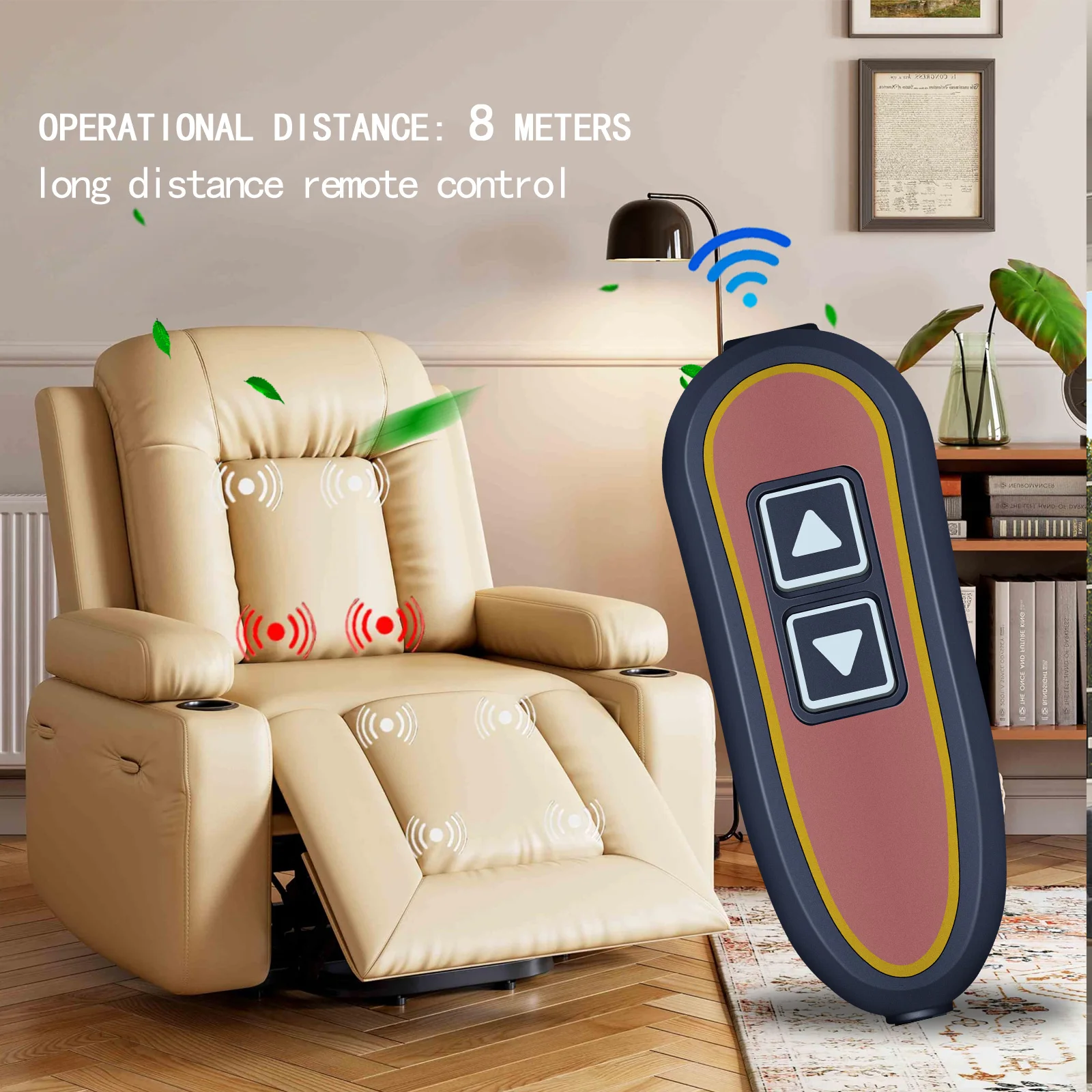 

Ручное управление Zk1200-hc для кресла с откидной спинкой или подъемного кресла Golden Burl, 2-кнопочный 5-контактный пульт дистанционного управления заменяет Okin и Limoss со светодиодной подсветкой